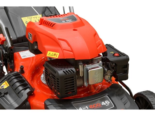 Газонокосилка бензиновая ECO LG-633 самоходная (5.0 л.с., шир. 46 см, самоходная, мульчир., стальн. корпус, травосборник 60 л) (LG-633)