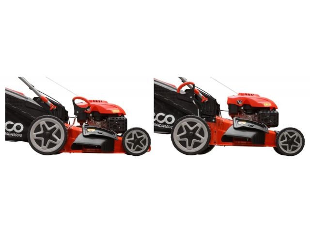 Газонокосилка бензиновая ECO LG-734 самоходная (5.5 л.с., шир. 51 см, самоходная, мульчир., стальн. корпус, травосборник 70 л) (LG-734)