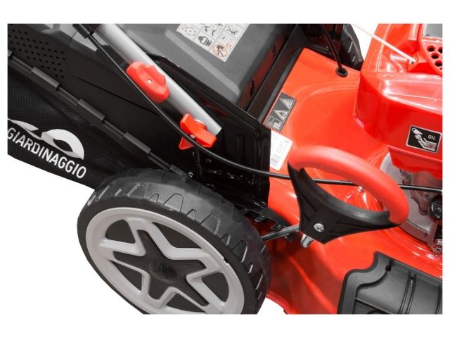 Газонокосилка бензиновая ECO LG-735 самоходная (6.0 л.с., шир. 51 см, самоходная, авт.заслонка, мульчир., стальн. корпус, травосборник 70 л) (LG-735)