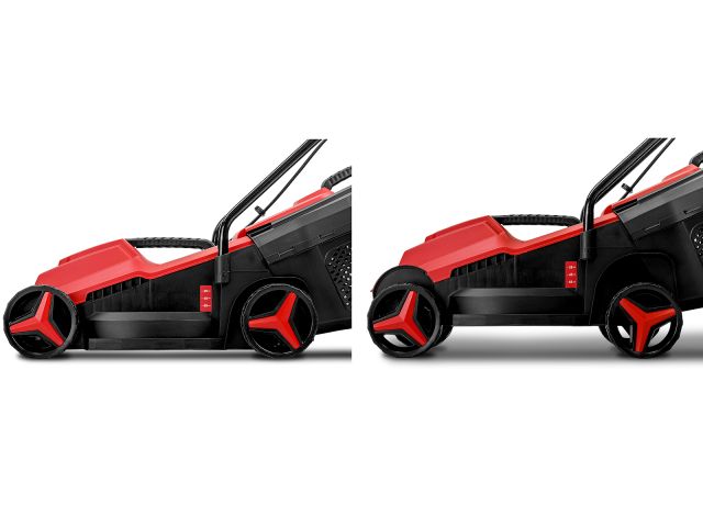 Газонокосилка электрическая WORTEX LM 3212-1 1200 Вт, шир.32 см (выс. 25-65 мм, травосборник 25 л) (1334804)