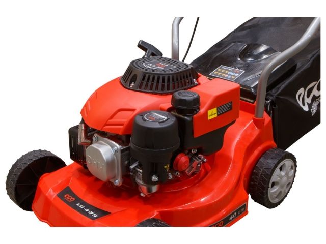 Газонокосилка бензиновая ECO LG-435 (3.5 л.с., шир. 40 см, ручной привод, пластик. корпус, травосборник 40 л) (LG-435)