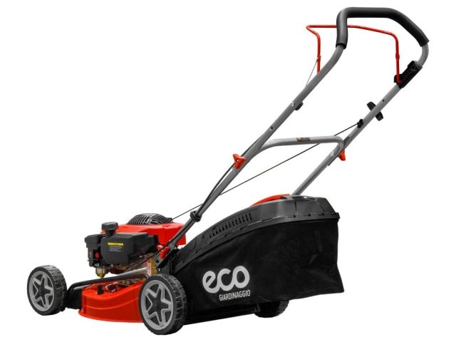 Газонокосилка бензиновая ECO LG-534 (4.0 л.с., шир. 46 см, ручной привод, мульчир., стальн.корпус, травосборник 50 л) (EC1505-1)