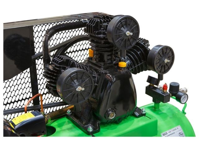 Компрессор ECO AE-1005-2 ременной (580 л/мин, 8 атм, ременной, масляный, ресив. 100 л, 380 В, 3.00 кВт) (AE-1005-2)