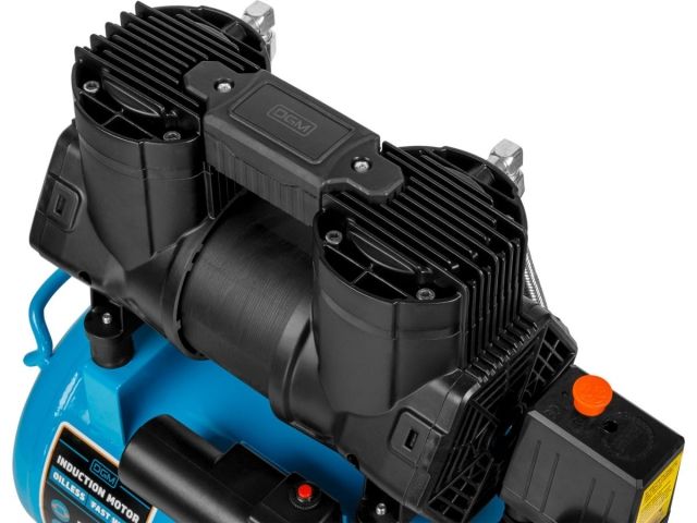 Компрессор DGM AC-225F безмасляный (260 л/мин, 8 атм, коаксиальный, безмасляный, ресив. 24 л, 230 В, 1,5 кВт) (DG2720-4)