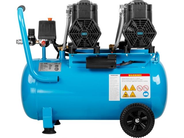 Компрессор DGM AC-450F безмасляный (520 л/мин, 8 атм, коаксиальный, безмасляный, ресив. 50 л, 230 В, 3 кВт) (DG2720-5)