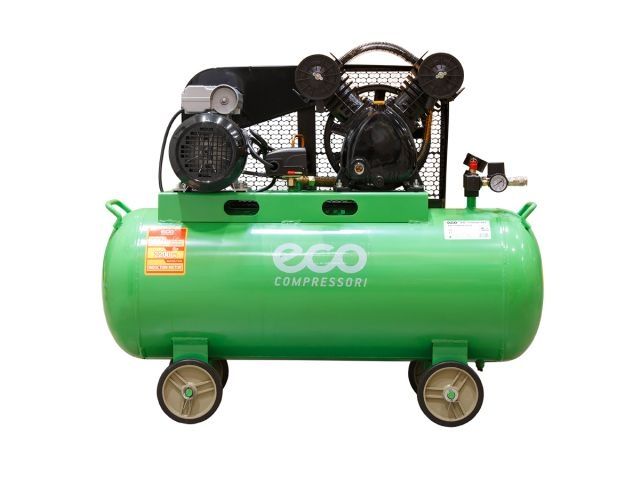 Компрессор ECO AE-1005-B1 ременной (380 л/мин, 8 атм, ременной, масляный, ресив. 100 л, 220 В, 2.20 кВт) (AE-1005-B1)