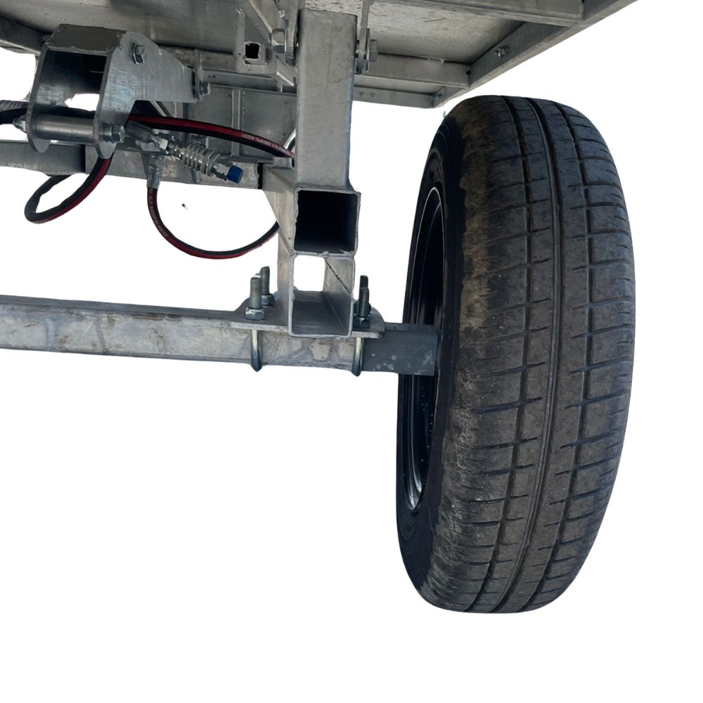 Прицеп Flagman C/ПТТ - 1,5 для минитрактора (самосвальный) 