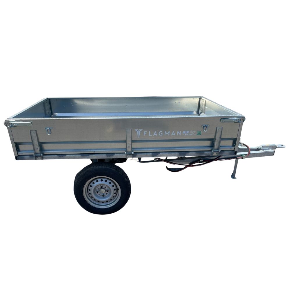 Прицеп Flagman C/ПТТ - 1,5 для минитрактора (самосвальный) 
