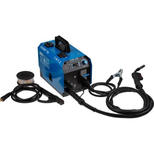 Полуавтомат сварочный Solaris FLUX-205 (230В; 20-180 А; 20,5 В / 80 В / 62 В; FLUX/MMA/TIG LIFT; байонетный разъем;) (SL5712-2)