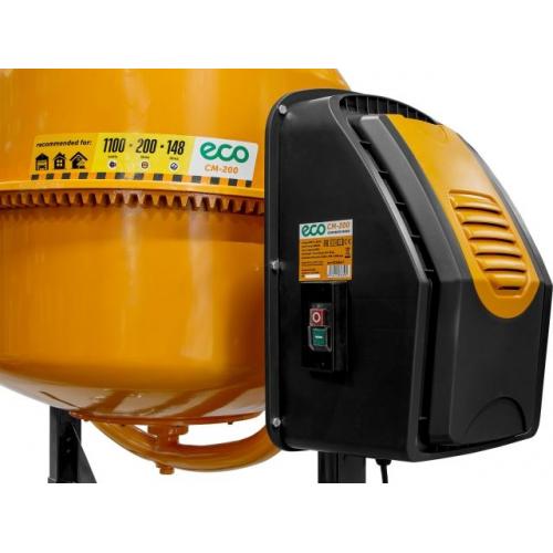 Бетоносмеситель ECO CM-200 (объём 200/148 л, 1100 Вт, 230 В, вес 52,9 кг) (EC3410-7)